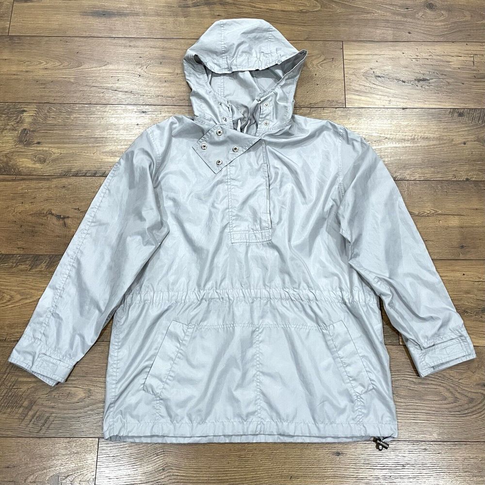 Vintage Lauren Ralph‎ Lauren Jacket Women Medium Windbreaker Pullover Hooded 90s